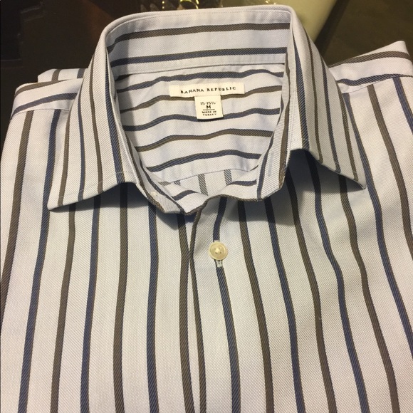 Banana Republic striped button-down shirt - Picture 2 of 4